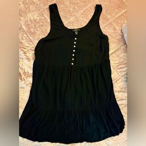 Black Sleeveless tank dress forever 21